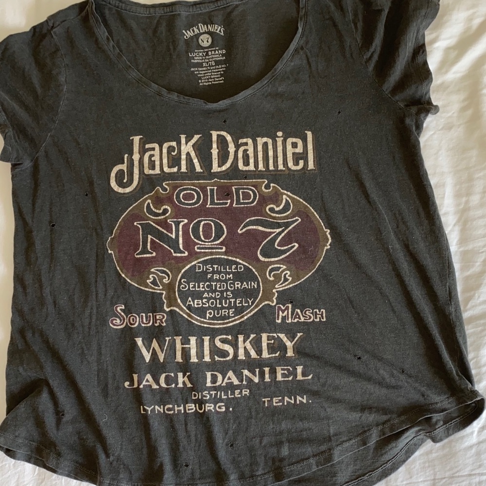 Jack Daniel distressed T-shirt